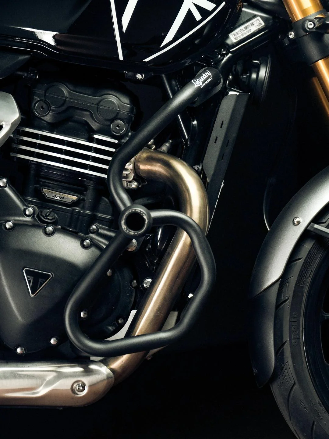 LCB Triumph Speed 400 Thanos Crash guard With Slider - Image 6