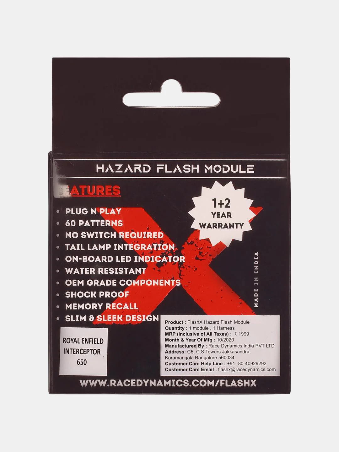 Royal Enfield Interceptor & Continental GT Flash X Hazard Module - Image 4